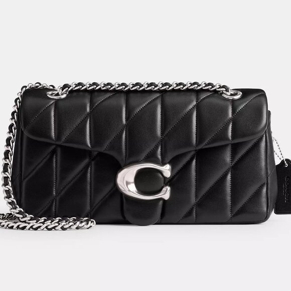 COACH Tabby Shoulder Bag 26 With Pillow Quilting CP150 BLACK / SILVER - Picture 2 of 16